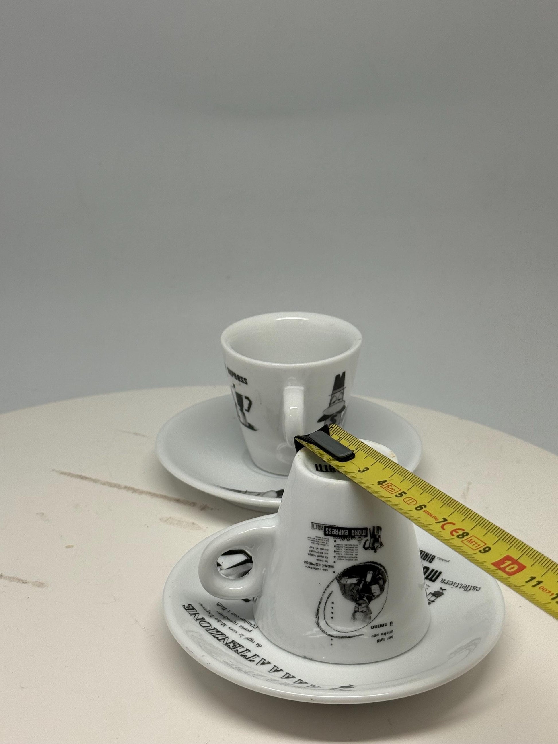 Vintage Bialetti Porcelain Espresso Cups Set — additional view 14