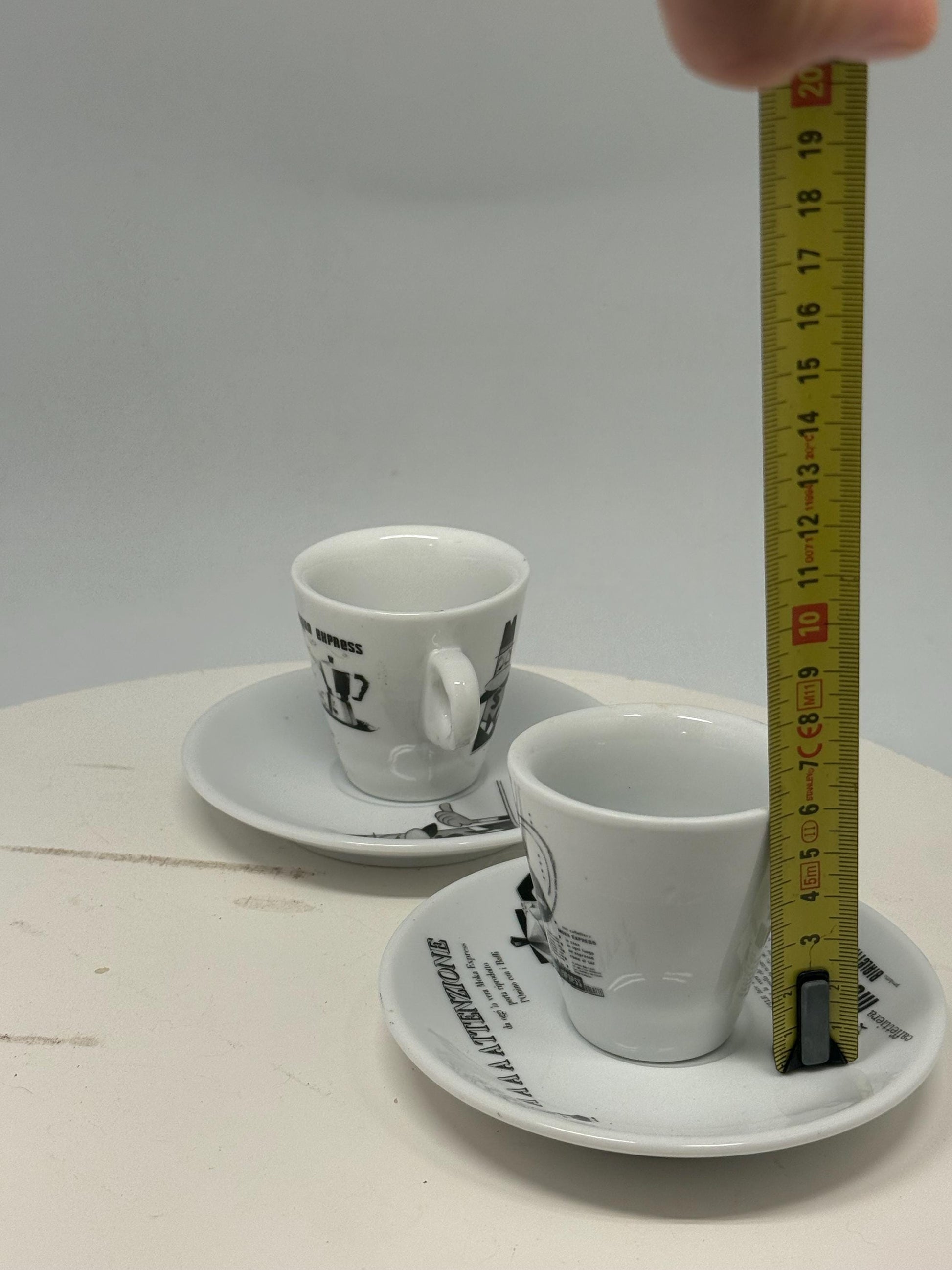Vintage Bialetti Porcelain Espresso Cups Set — additional view 11