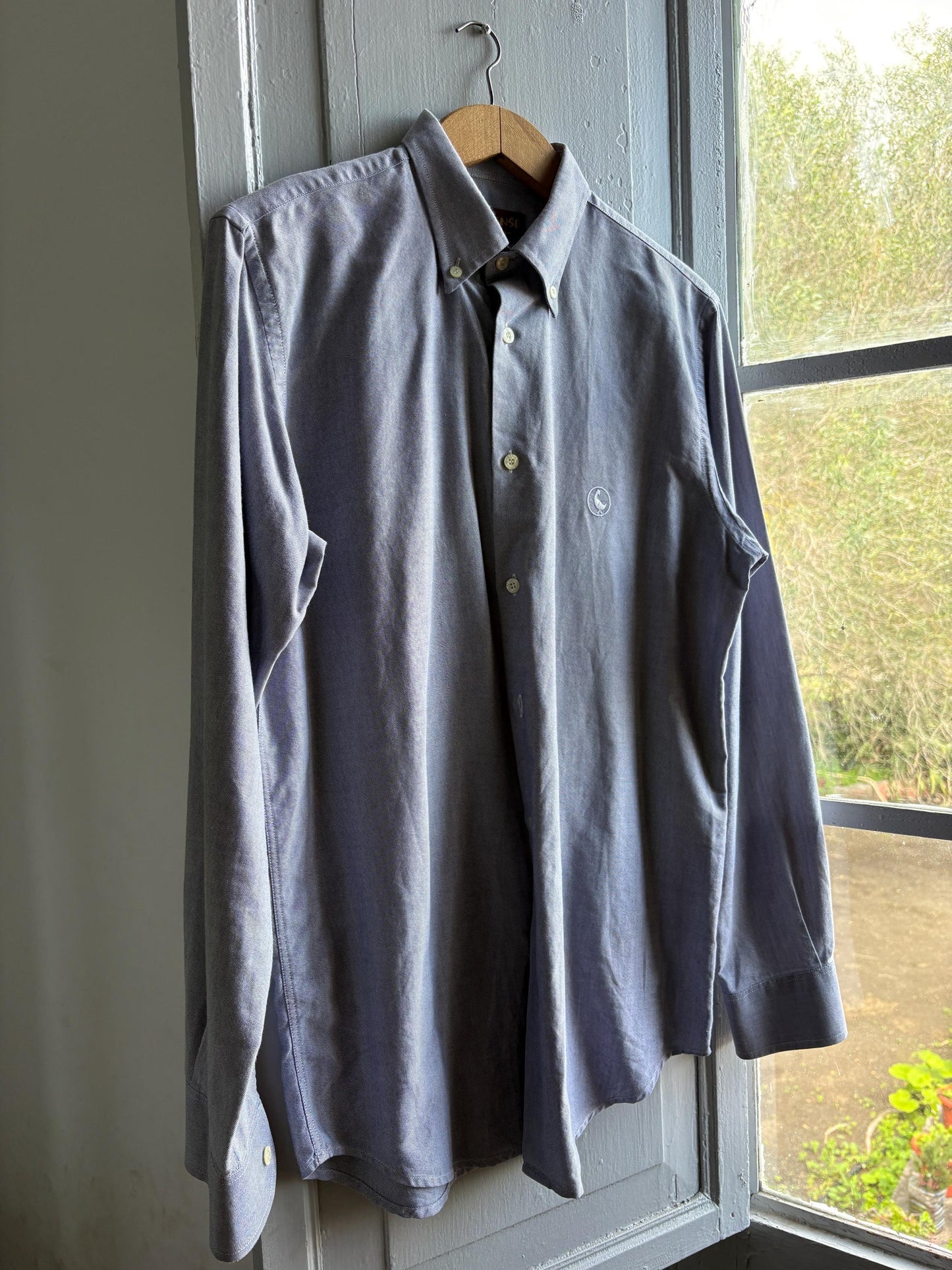 Light Blue Cotton Button-Up Shirt — additional view 11