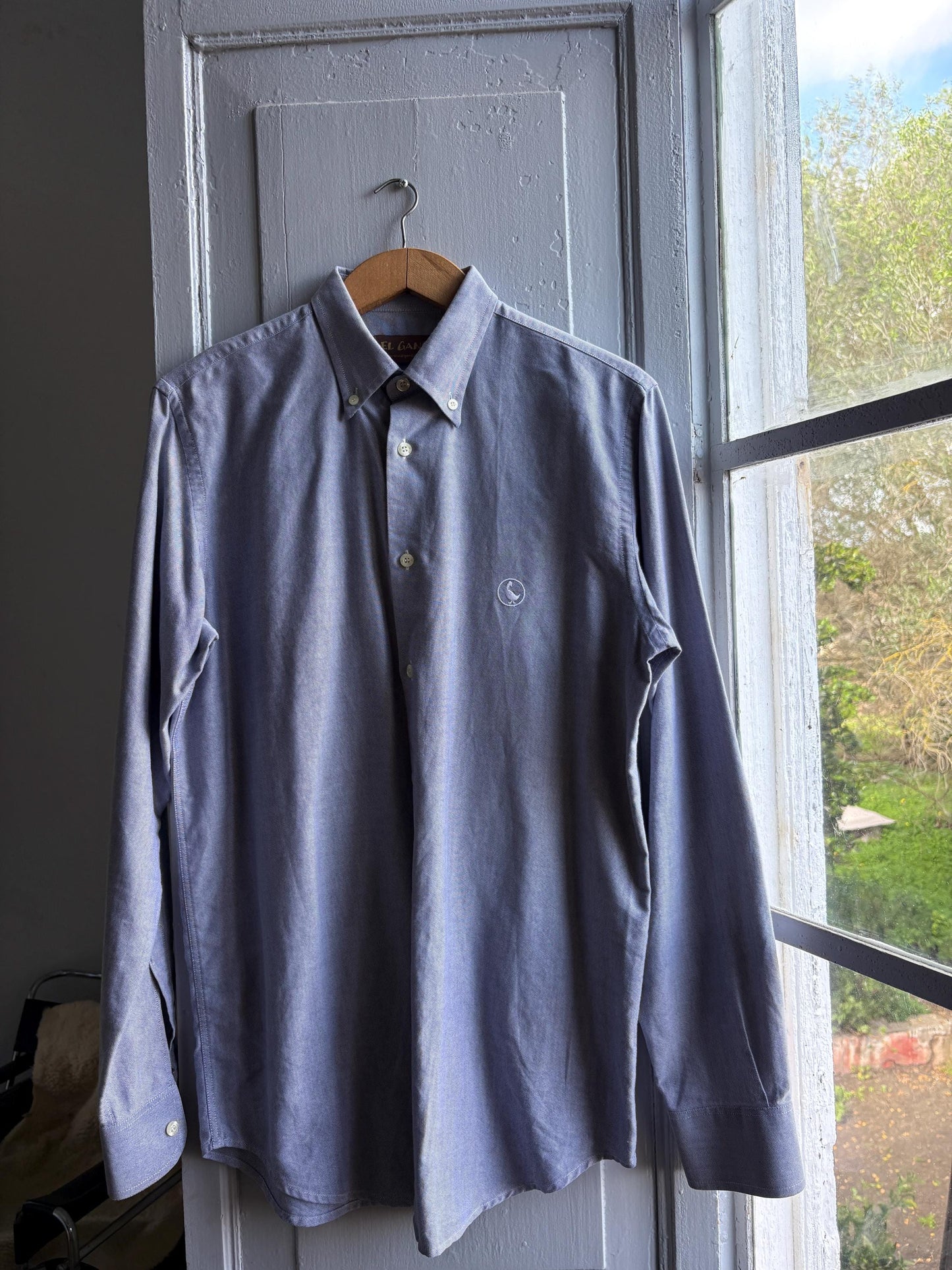 Light Blue Cotton Button-Up Shirt — additional view 10