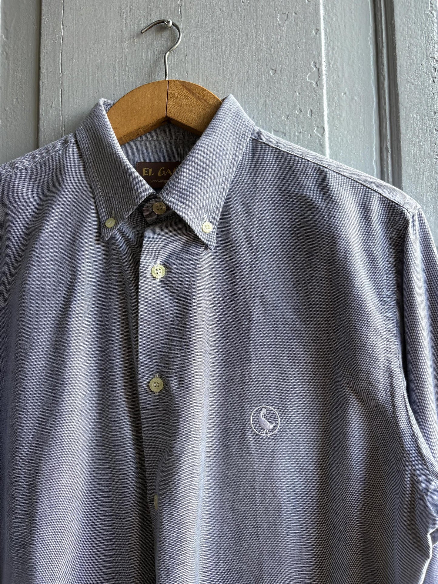 Light Blue Cotton Button-Up Shirt — additional view 8