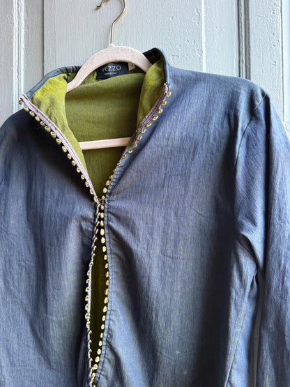 Vintage Y2K Blue and Green Women's Top — additional view 9