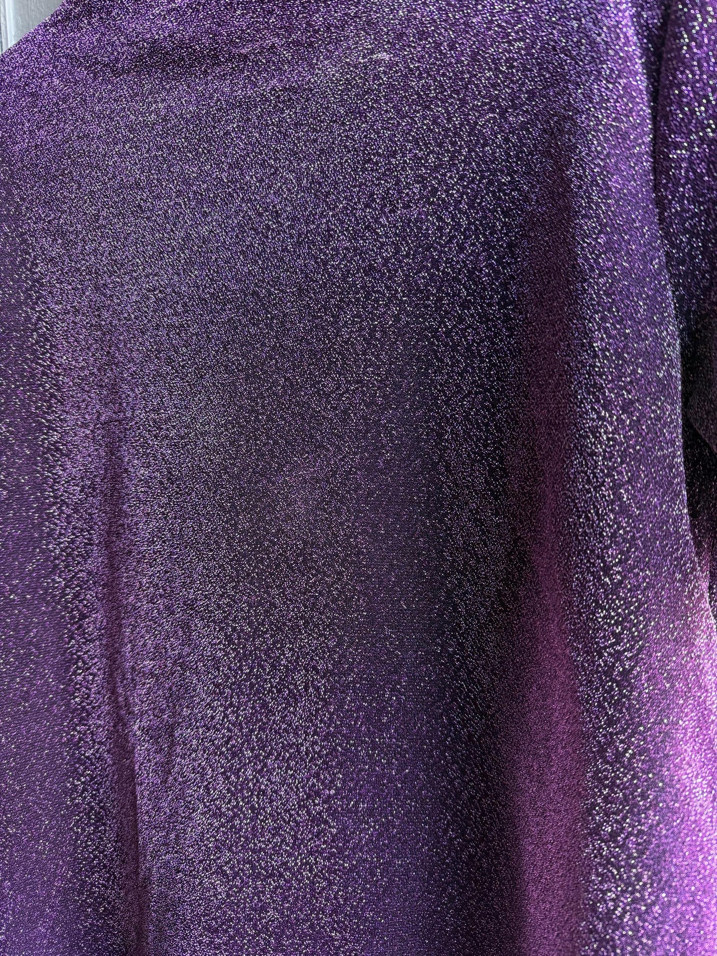 Vintage Purple Glitter Mockneck Top — additional view 8