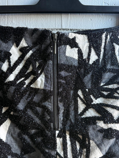 Textured Black and White Mini Skirt — additional view 11