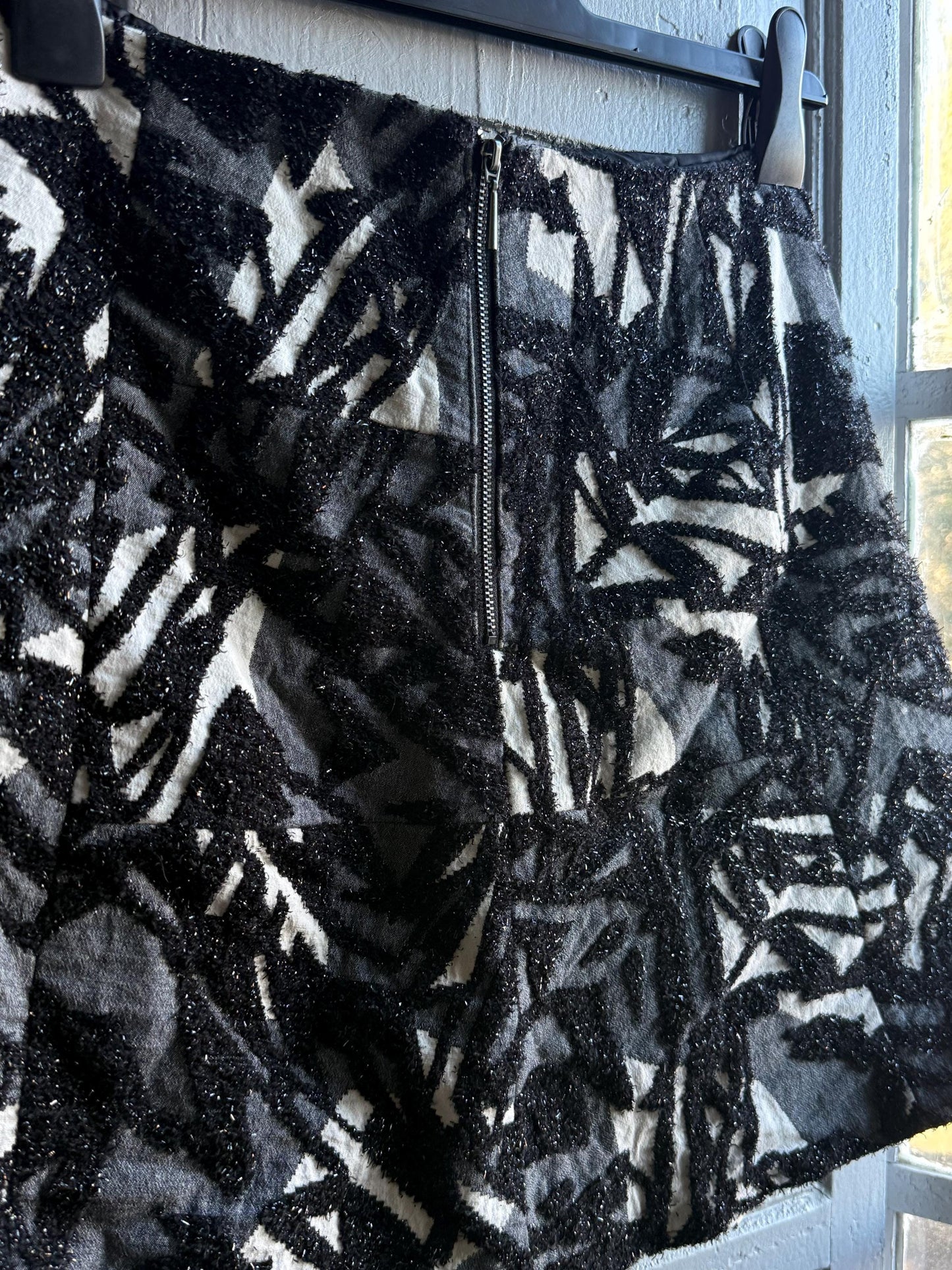 Textured Black and White Mini Skirt — additional view 10