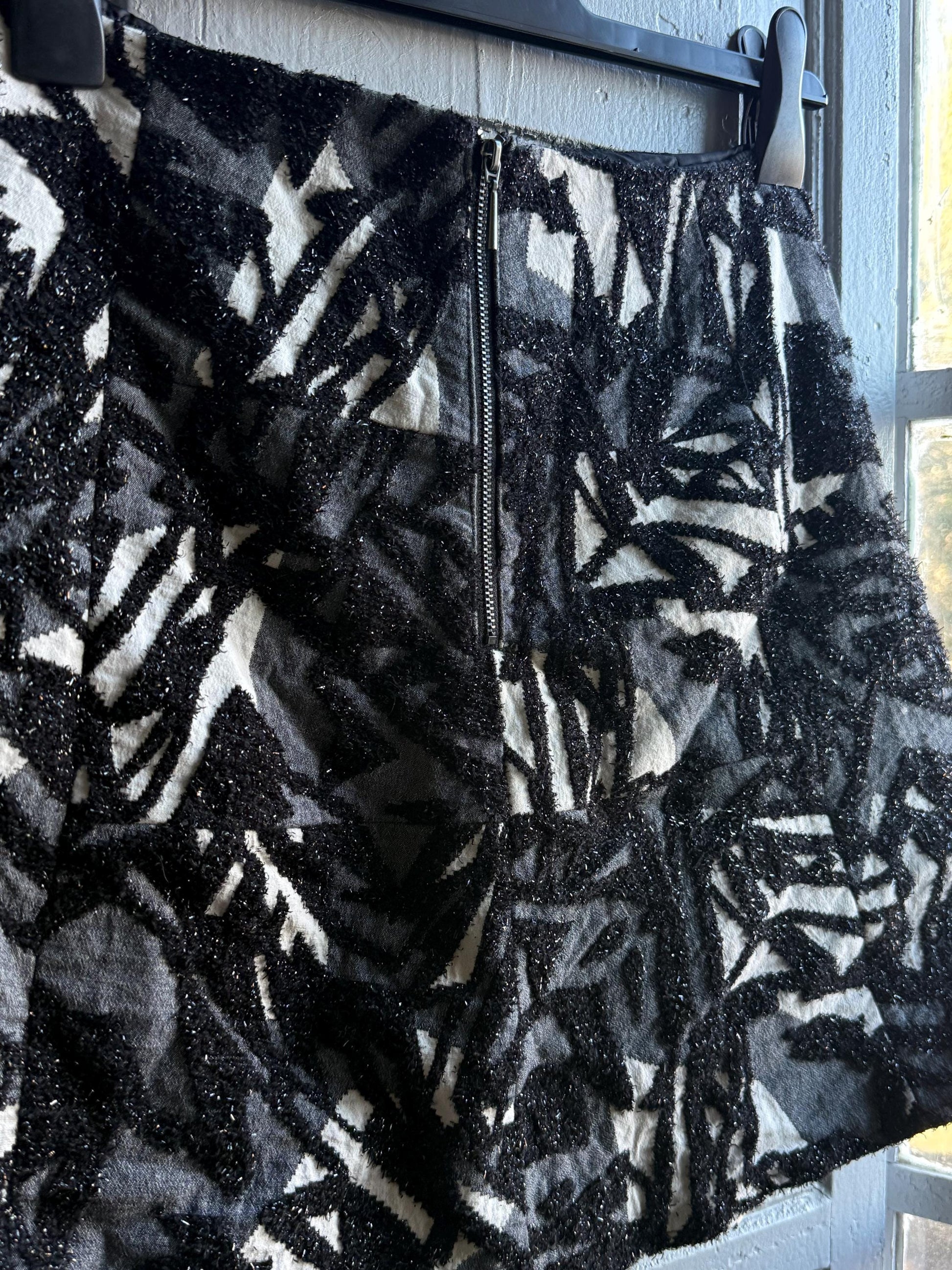Textured Black and White Mini Skirt — additional view 10