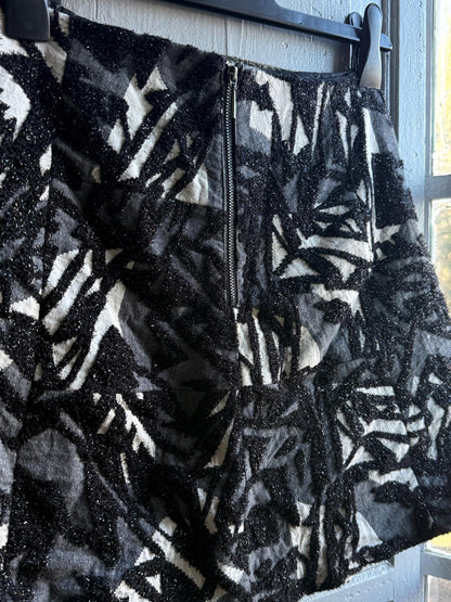 Textured Black and White Mini Skirt — additional view 10