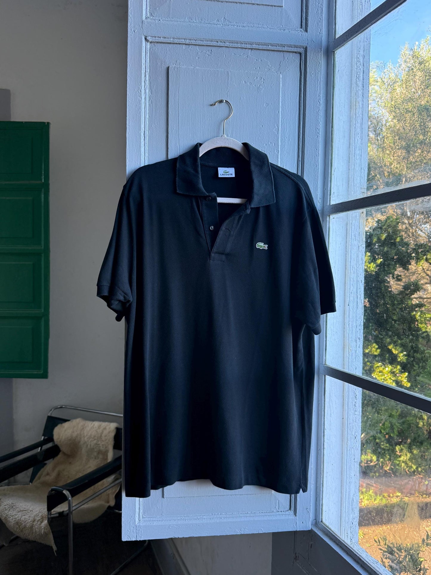 Vintage Men Lacoste black polo shirt, Preppy menswear, Branded clothing, XL