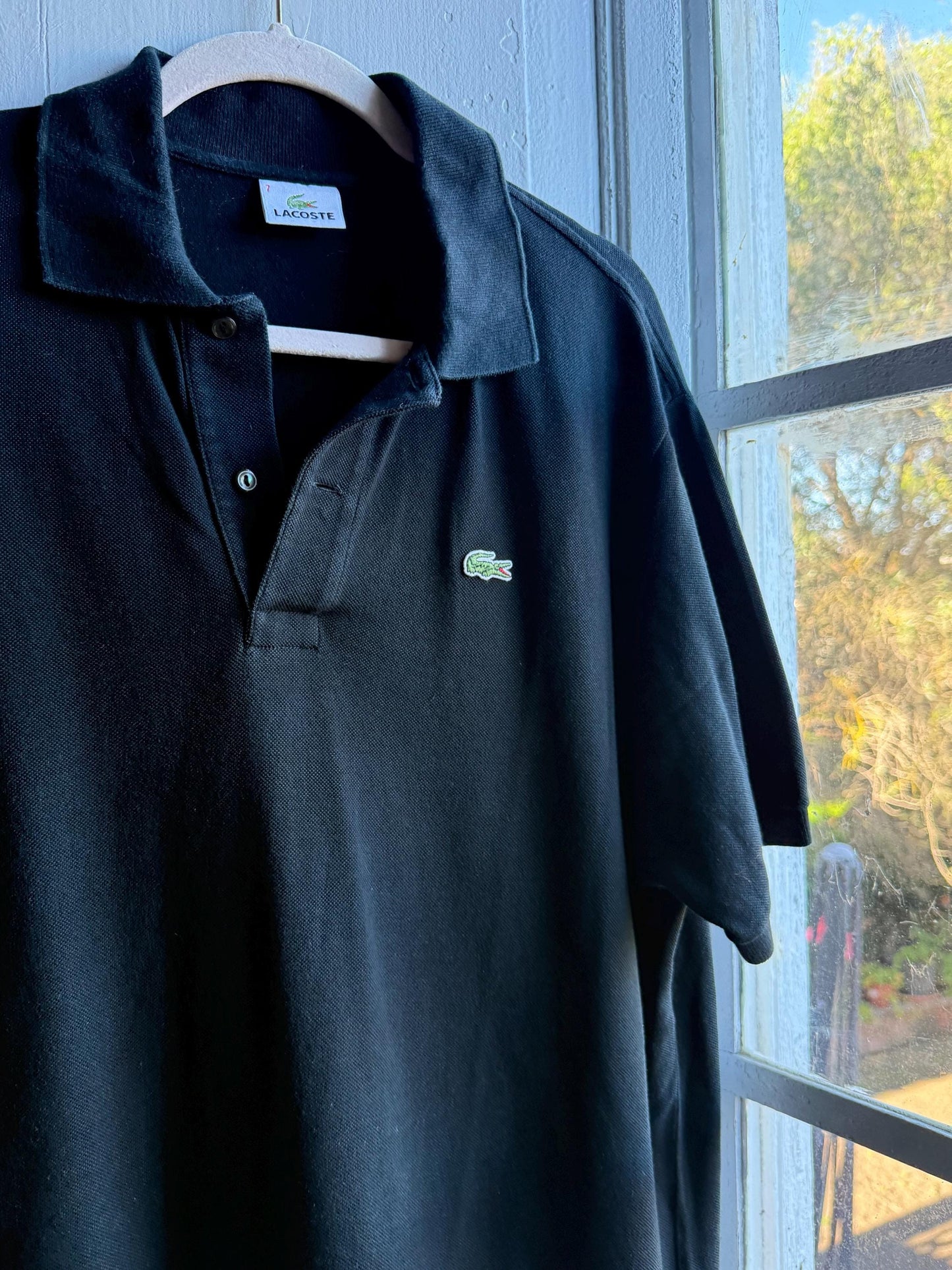 Vintage Men Lacoste black polo shirt, Preppy menswear, Branded clothing, XL
