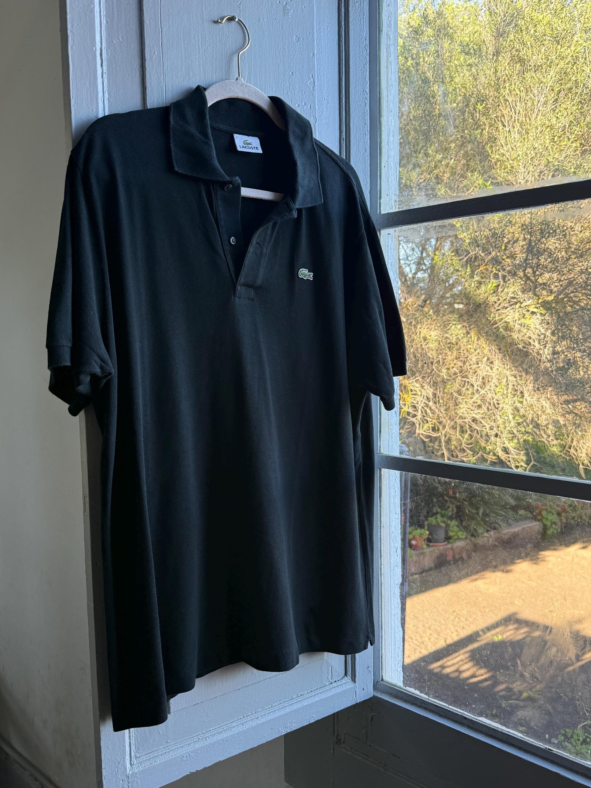 Vintage Men Lacoste black polo shirt, Preppy menswear, Branded clothing, XL