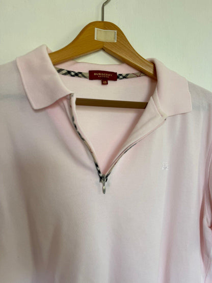Burberry Light Pink Cotton Polo Shirt — additional view 6
