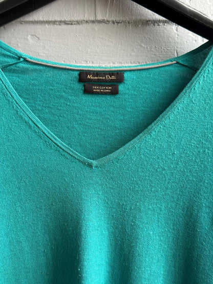 Silk Cotton Light Teal Long Sleeve Shirt — additional view 6