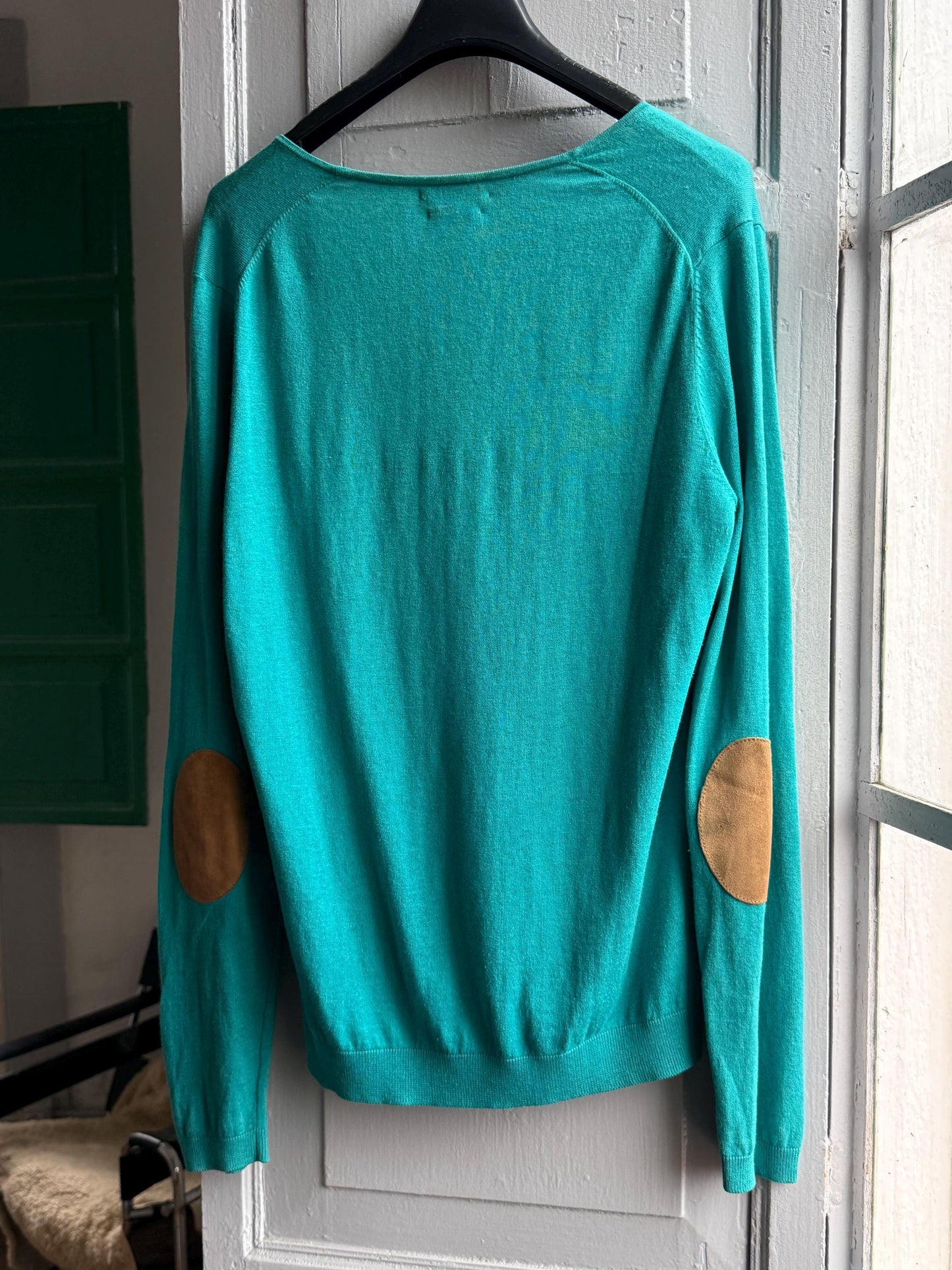 Silk Cotton Light Teal Long Sleeve Shirt — additional view 10