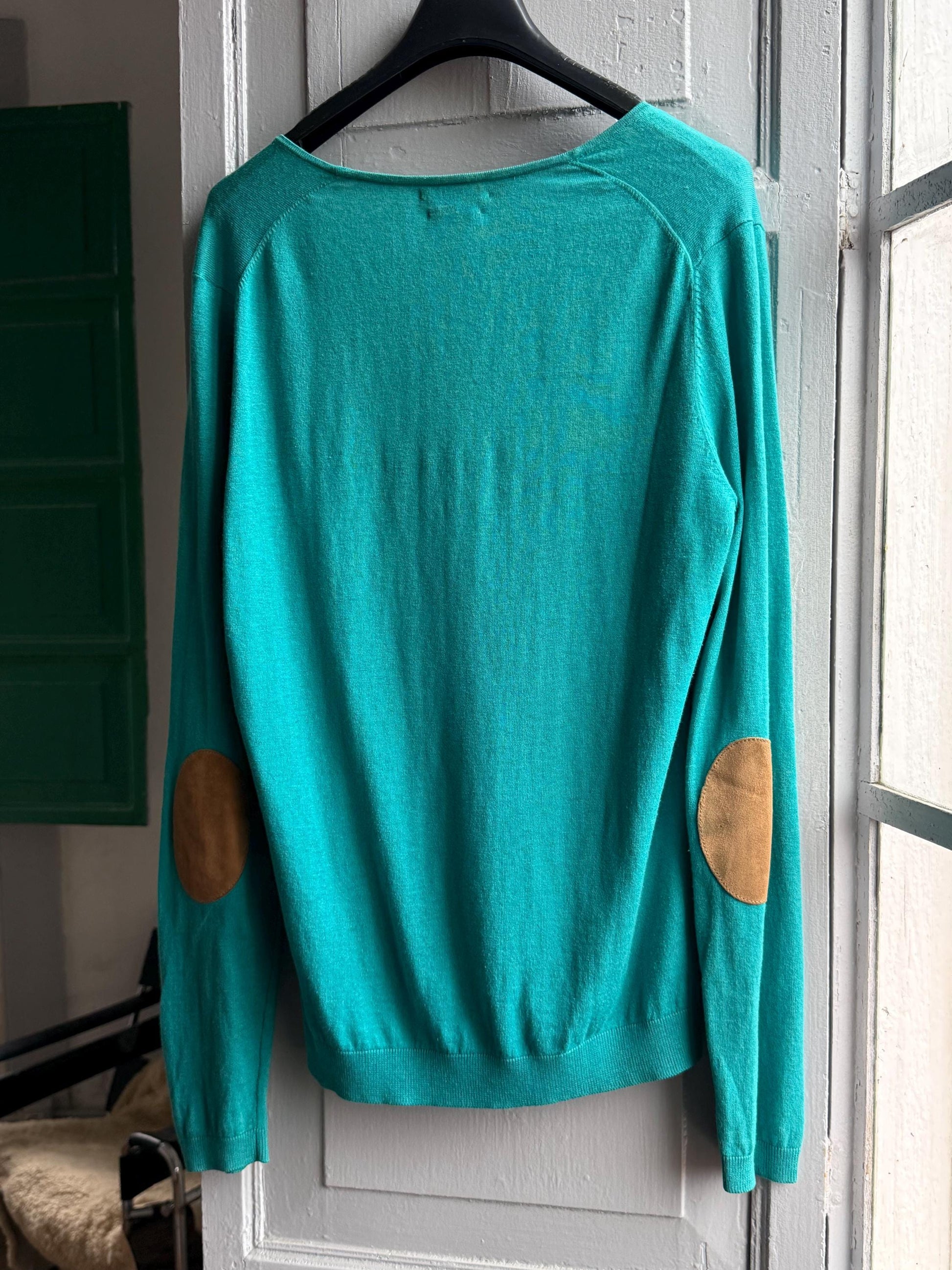 Silk Cotton Light Teal Long Sleeve Shirt — additional view 10