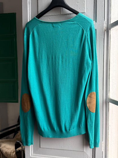 Silk Cotton Light Teal Long Sleeve Shirt — additional view 10