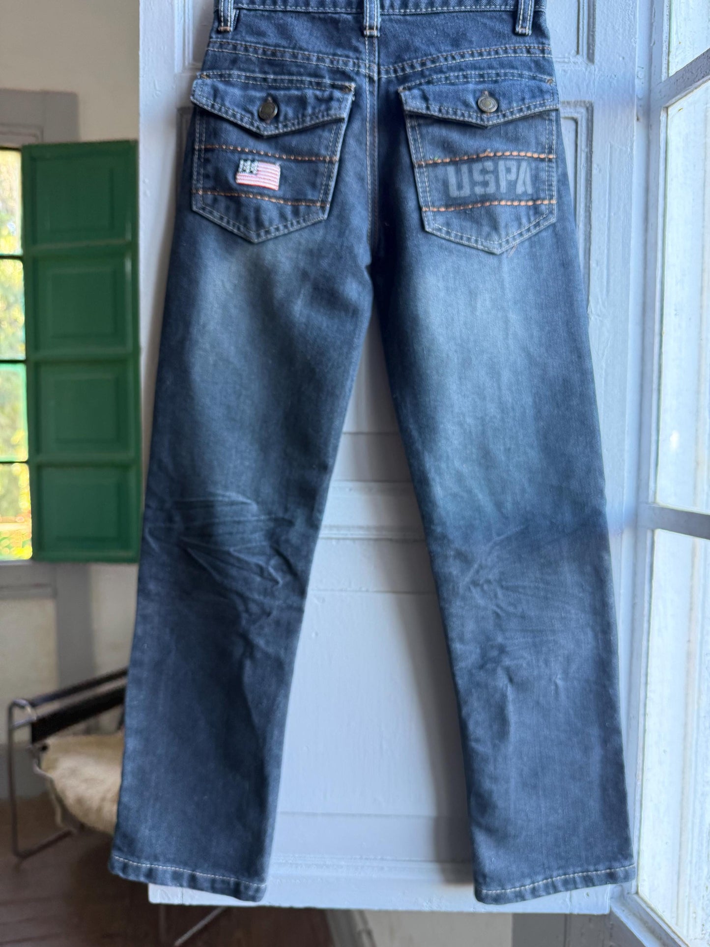 Blue Denim Straight Fit Jeans For Boys — additional view 10