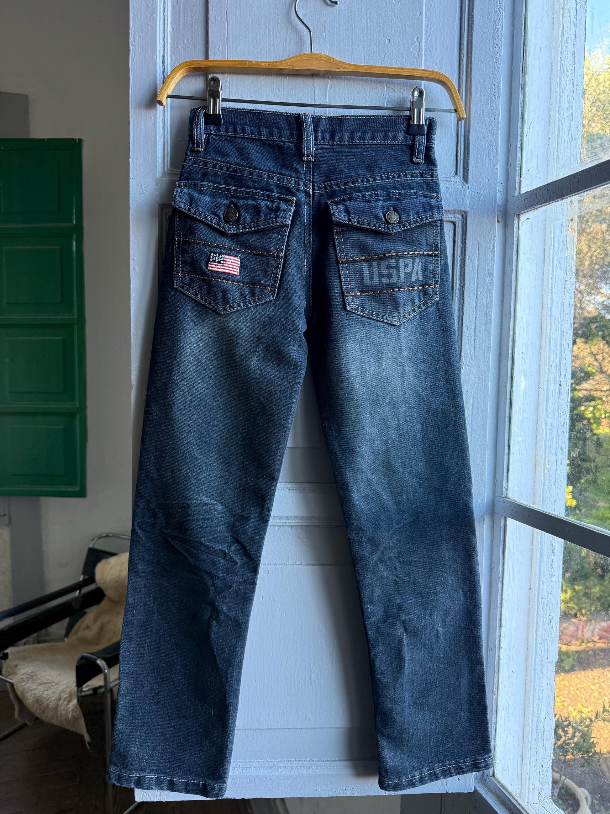 Blue Denim Straight Fit Jeans For Boys — additional view 8