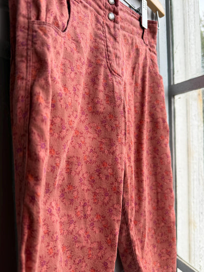 Etoile Isabel Marant Floral Pants For Girls — fabric close-up