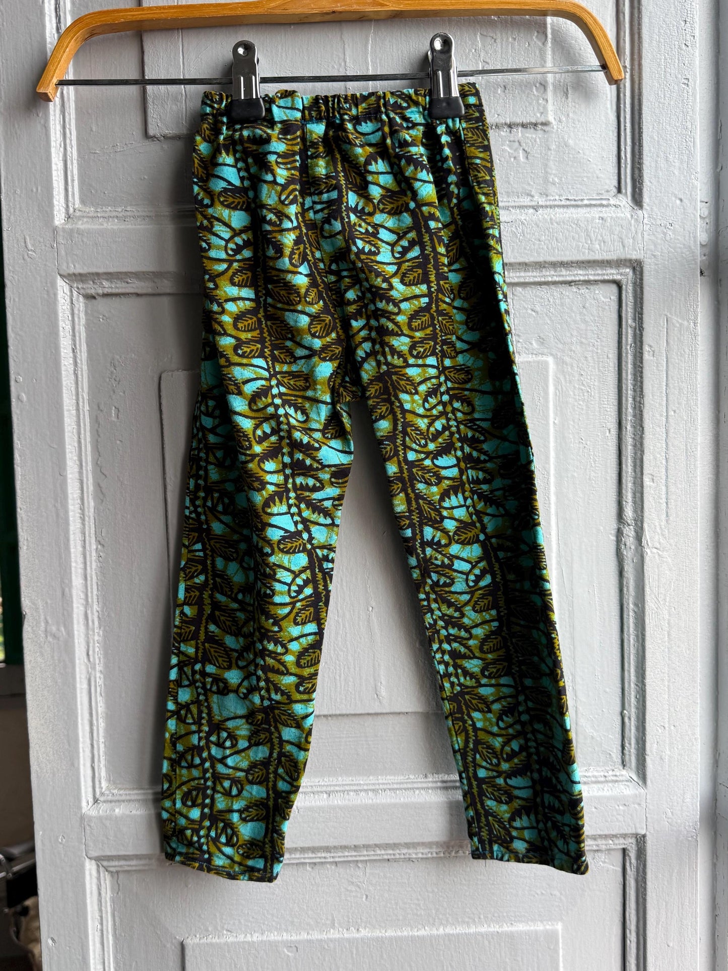 Handmade kids trousers, Waldorf kids clothing, Sustainable fashion, floral pattern straight fit toddler pants, 18M-2Y