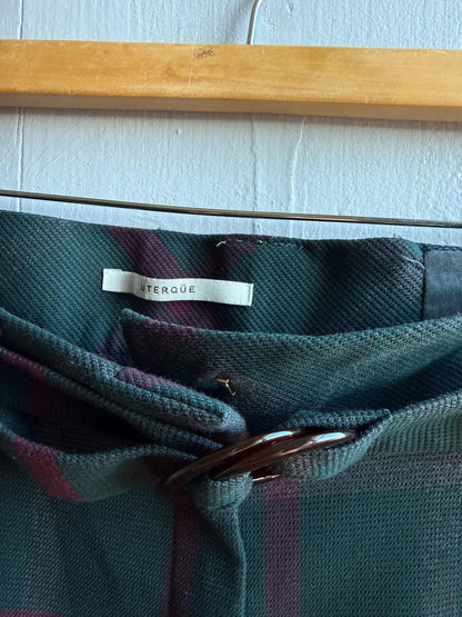 Plaid Belted High Waist Trousers — additional view 9