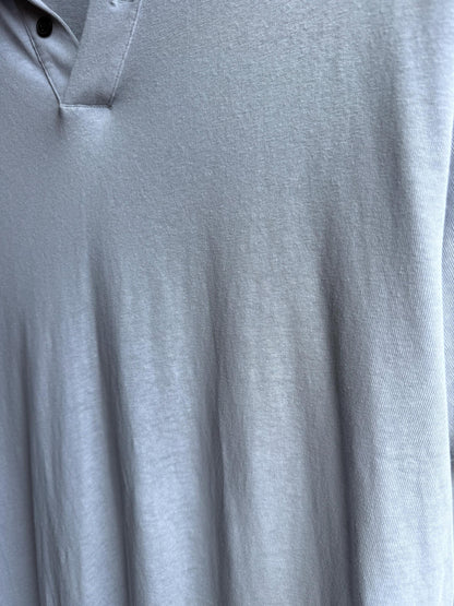 Light Grey Linen-Cotton Polo Shirt — additional view 11