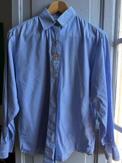 Vintage Embroidered Cowboy Blouse — additional view 10