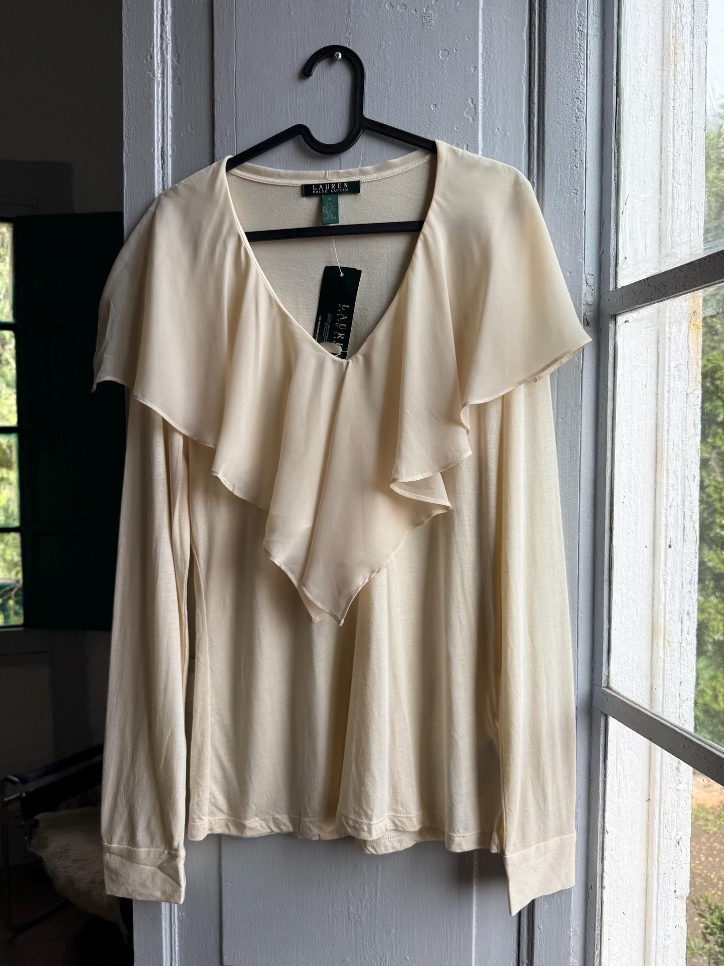 Ruffle Blouse in Classic White — additional view 5