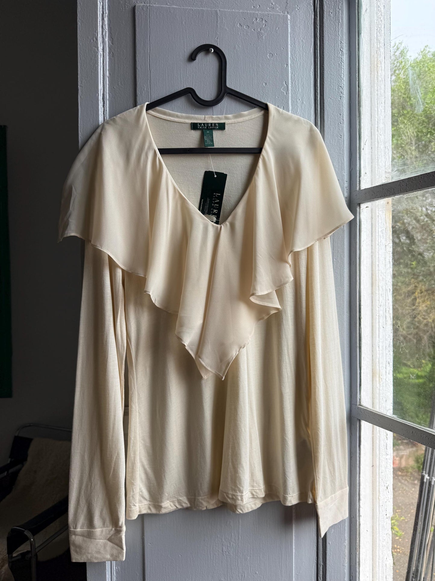 Ruffle Blouse in Classic White — additional view 6