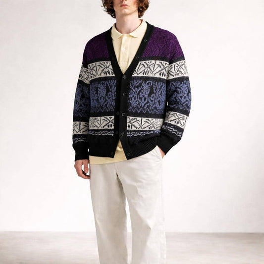 Vintage Fair Isle Wool Blend Cardigan