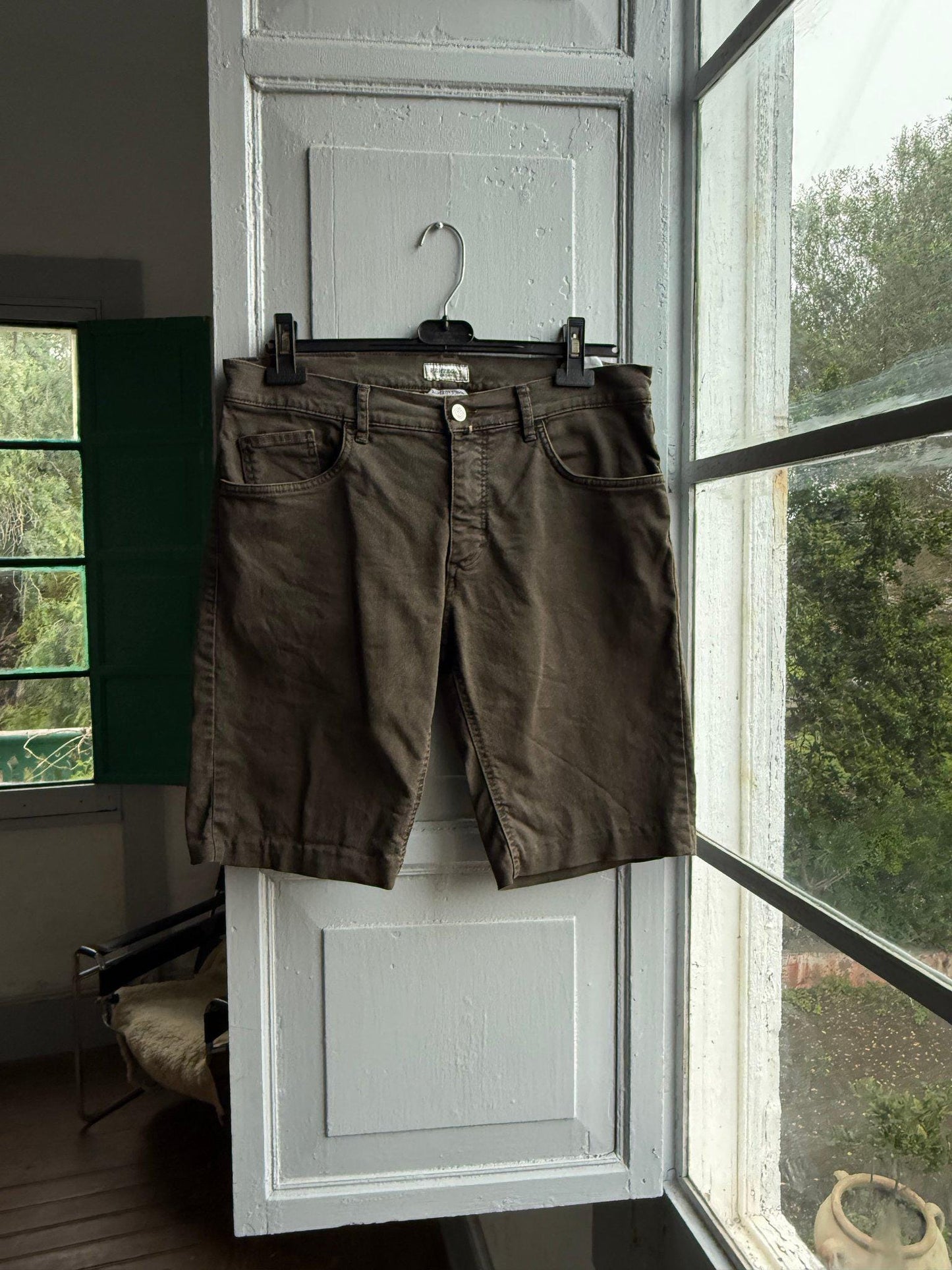 Brown Denim Men’s Shorts — additional view 8