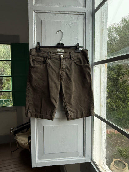 Brown Denim Men’s Shorts — additional view 8