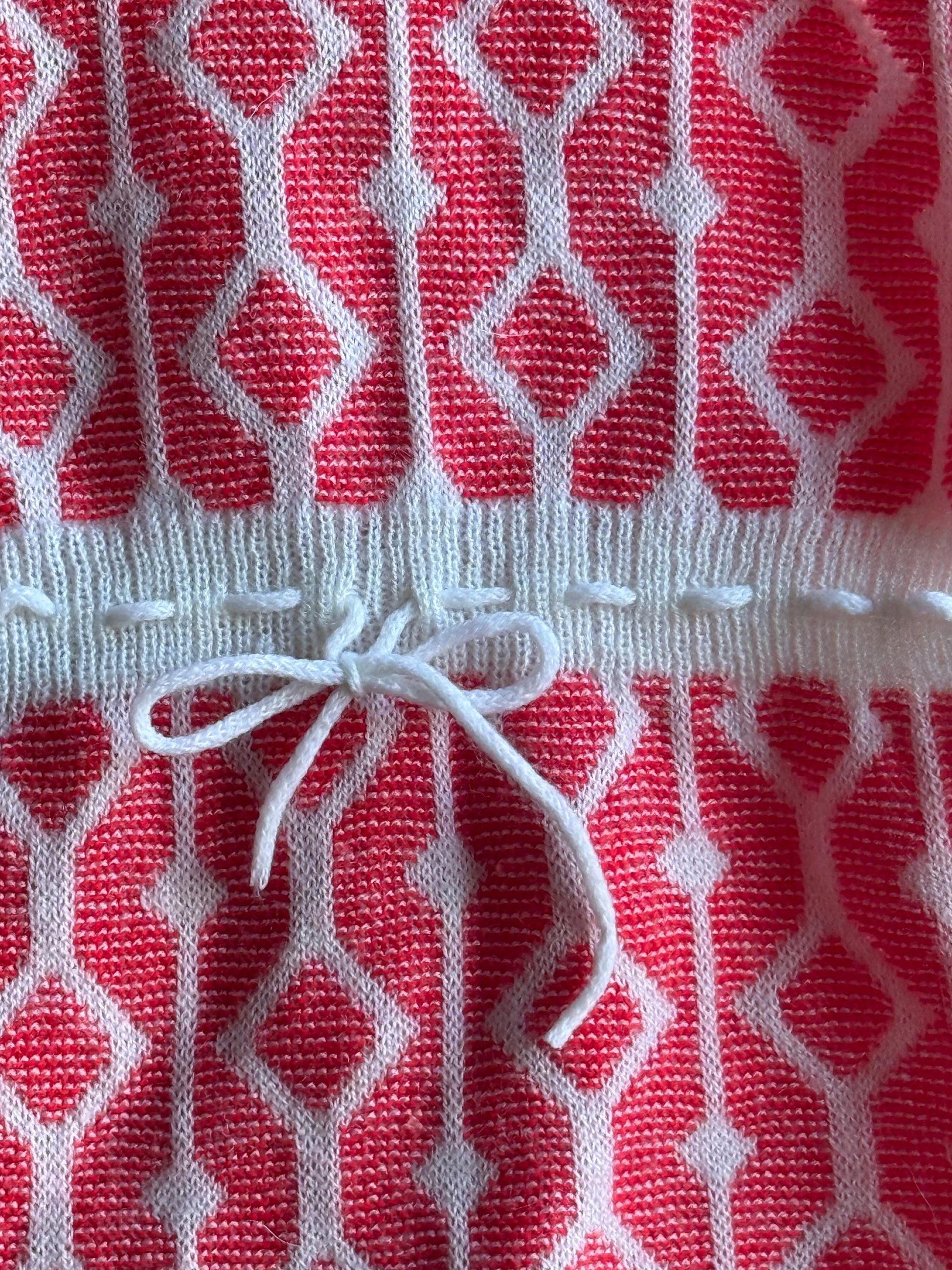 Vintage Retro Baby Romper — back view