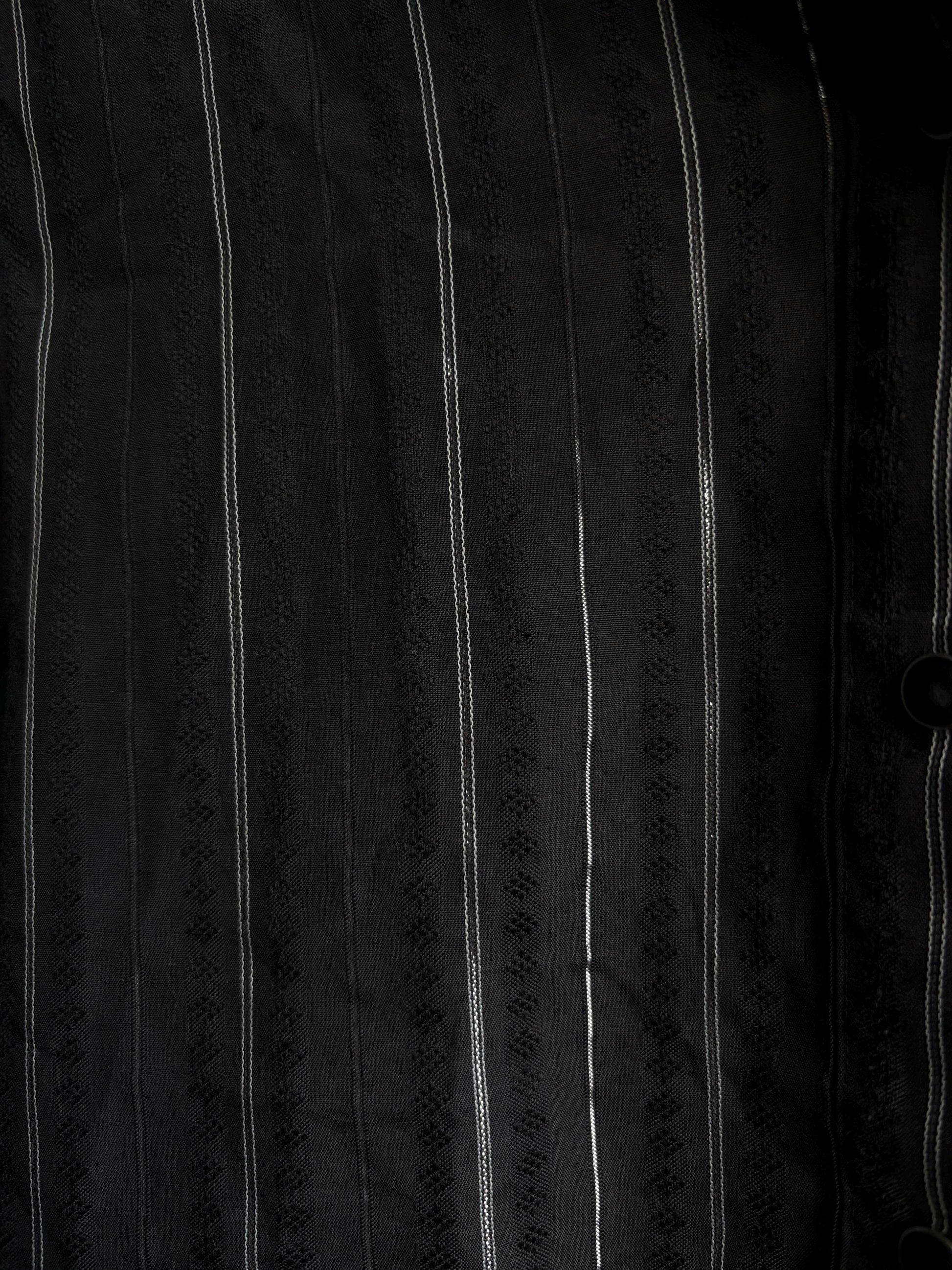 Vintage Western Black Blouse With Glitter Stripe — additional view 5