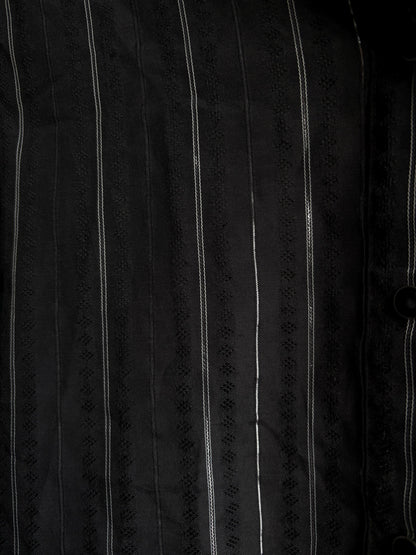 Vintage Western Black Blouse With Glitter Stripe — additional view 5