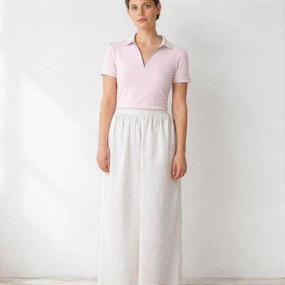 Burberry Light Pink Cotton Polo Shirt