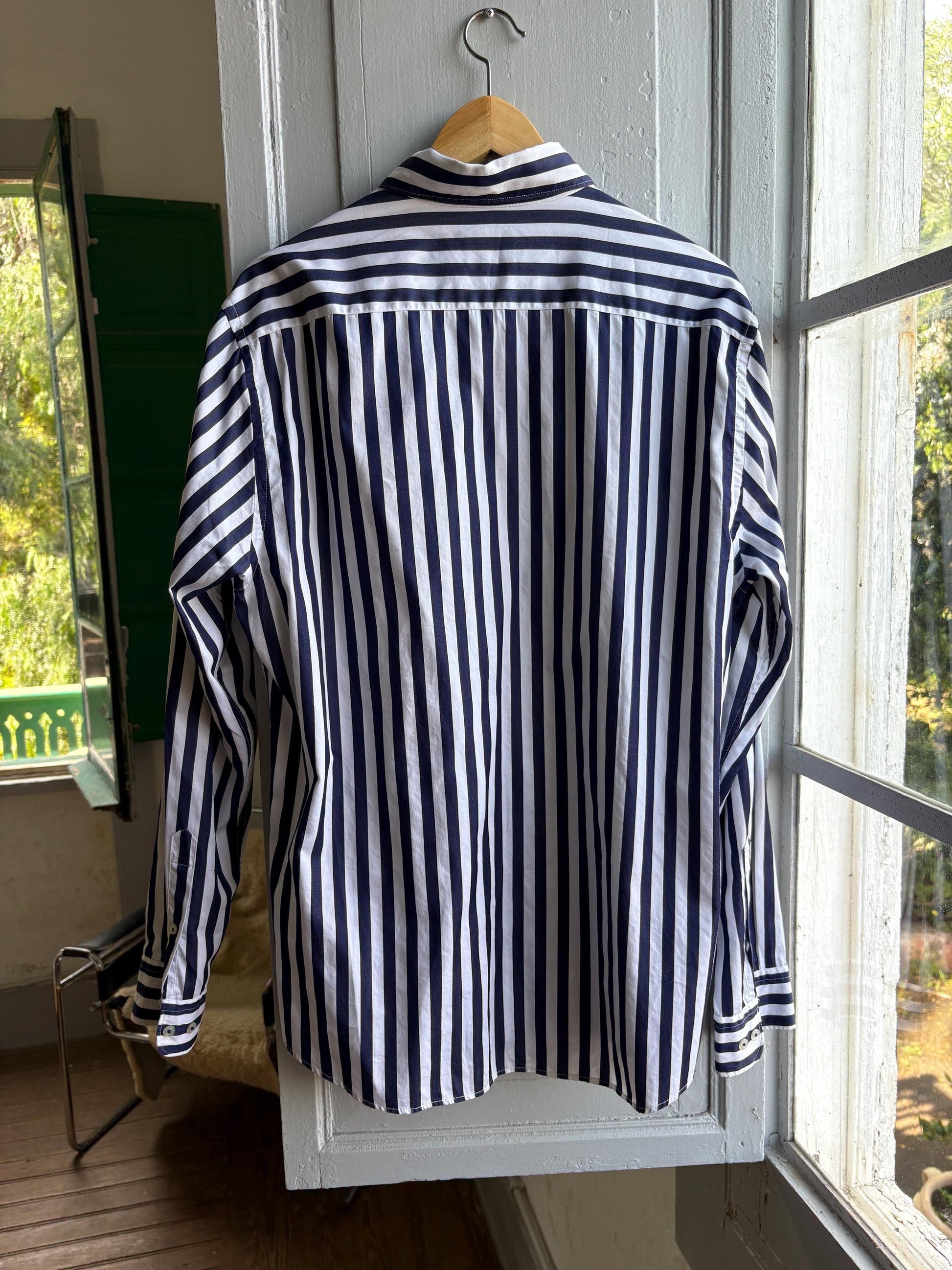 Navy Striped Preppy Shirt — additional view 9
