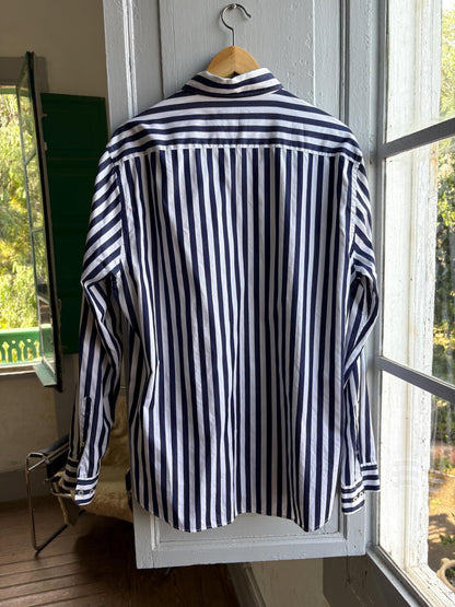 Navy Striped Preppy Shirt — additional view 9
