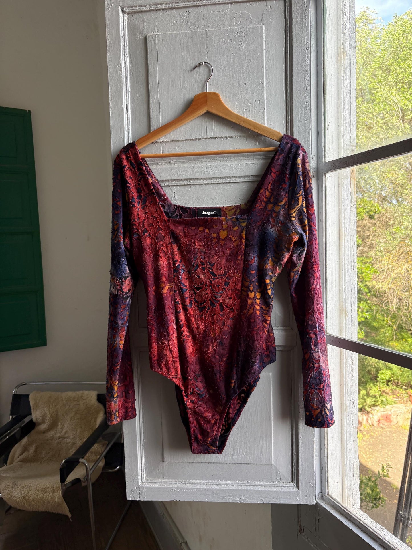 Desigual Colorful Long Sleeve Bodysuit — detail