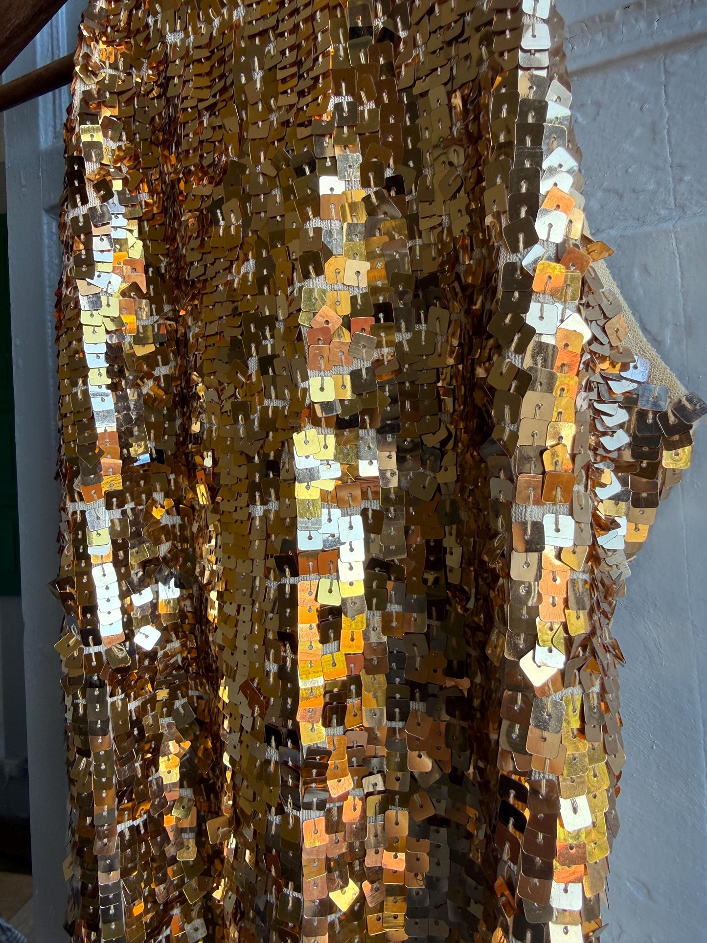 Gold Sequin Halter Neck Top — additional view 10