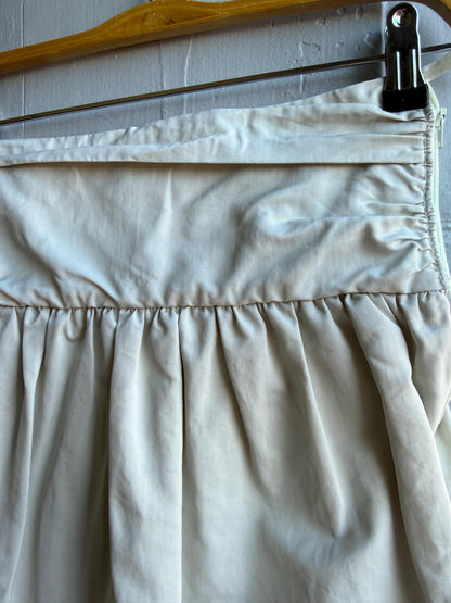 Beige High-Waist Skirt With Gathered Waistline — additional view 9