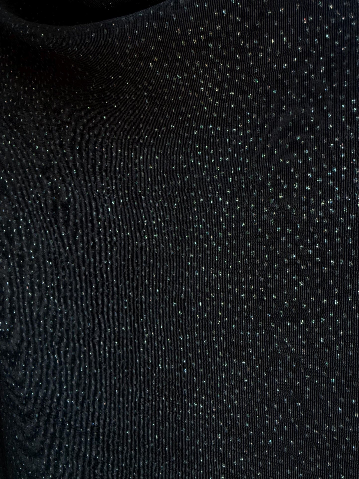 Vintage Black Sparkly Disco Shirt — additional view 6