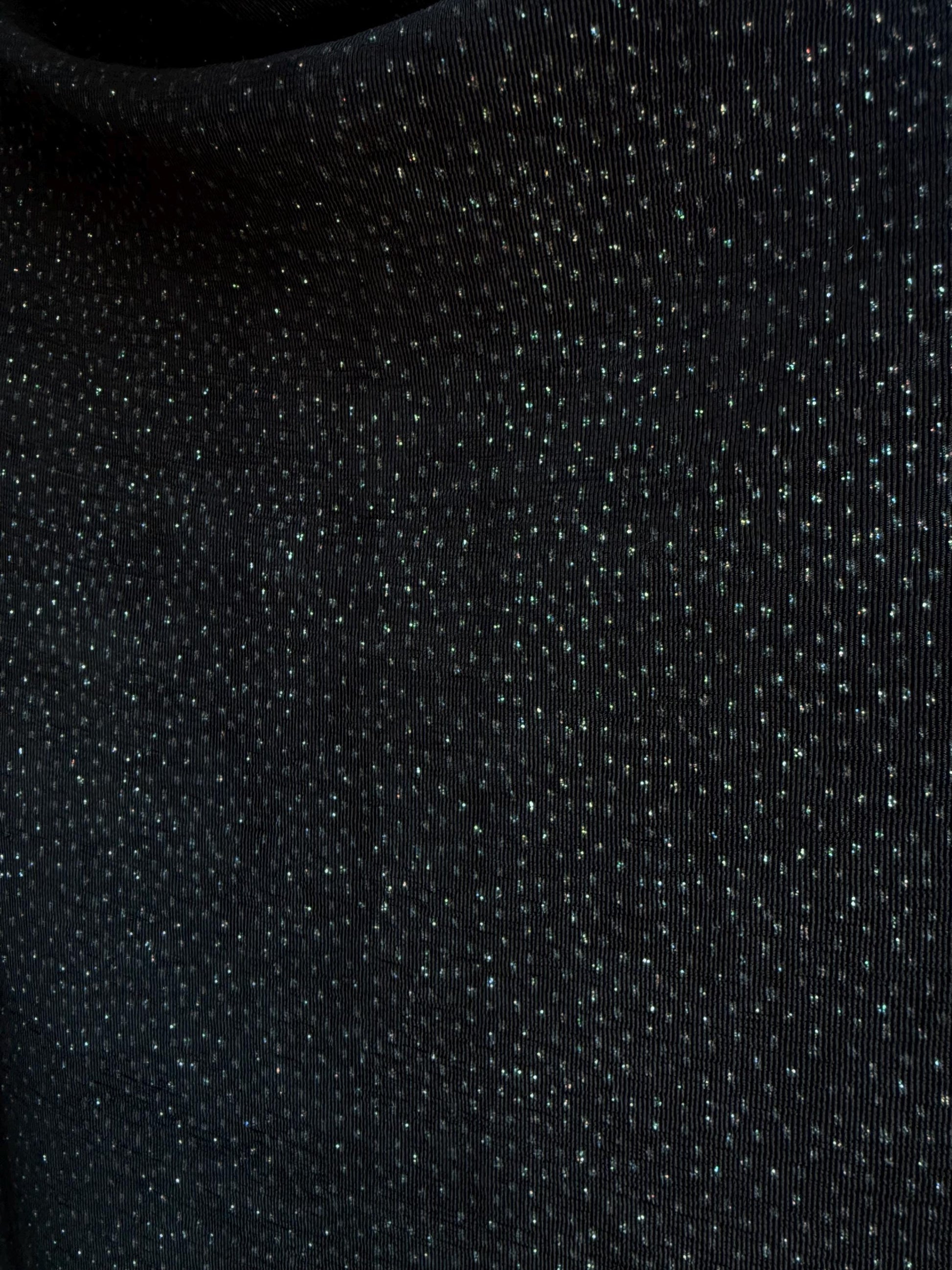 Vintage Black Sparkly Disco Shirt — additional view 6