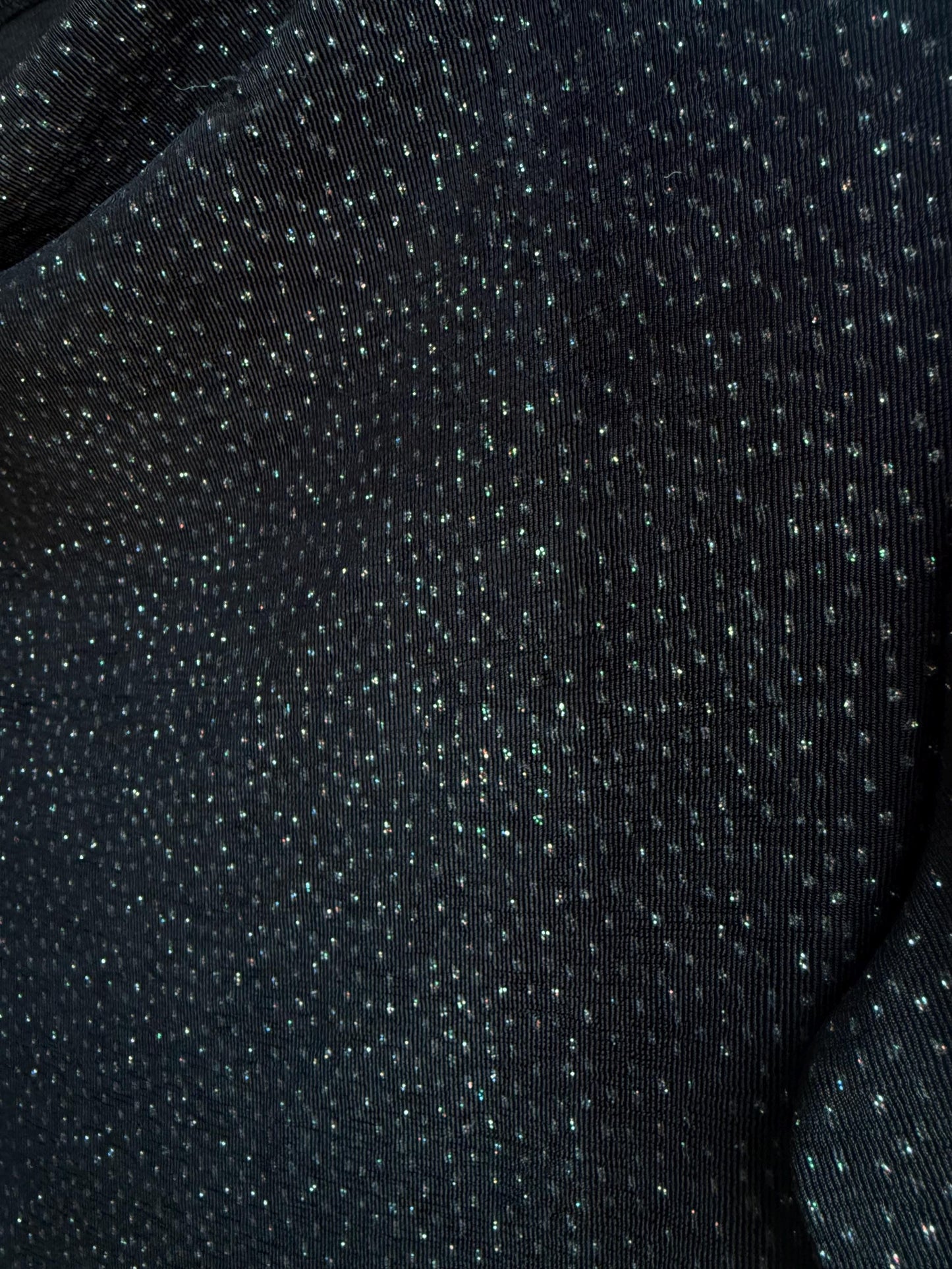 Vintage Black Sparkly Disco Shirt — additional view 7