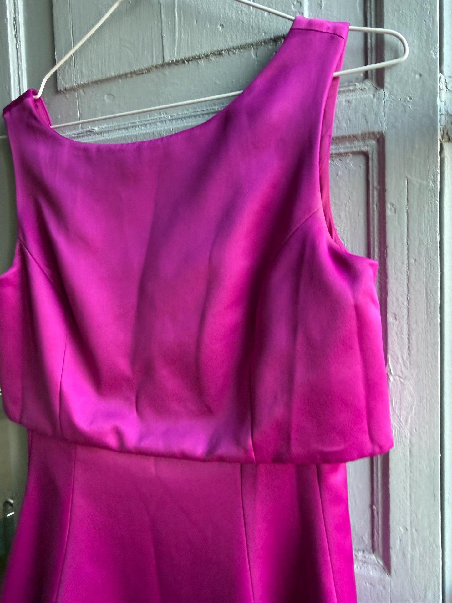Adolfo Dominguez pink cocktail dress,mfit and-flare evening party wear, 38