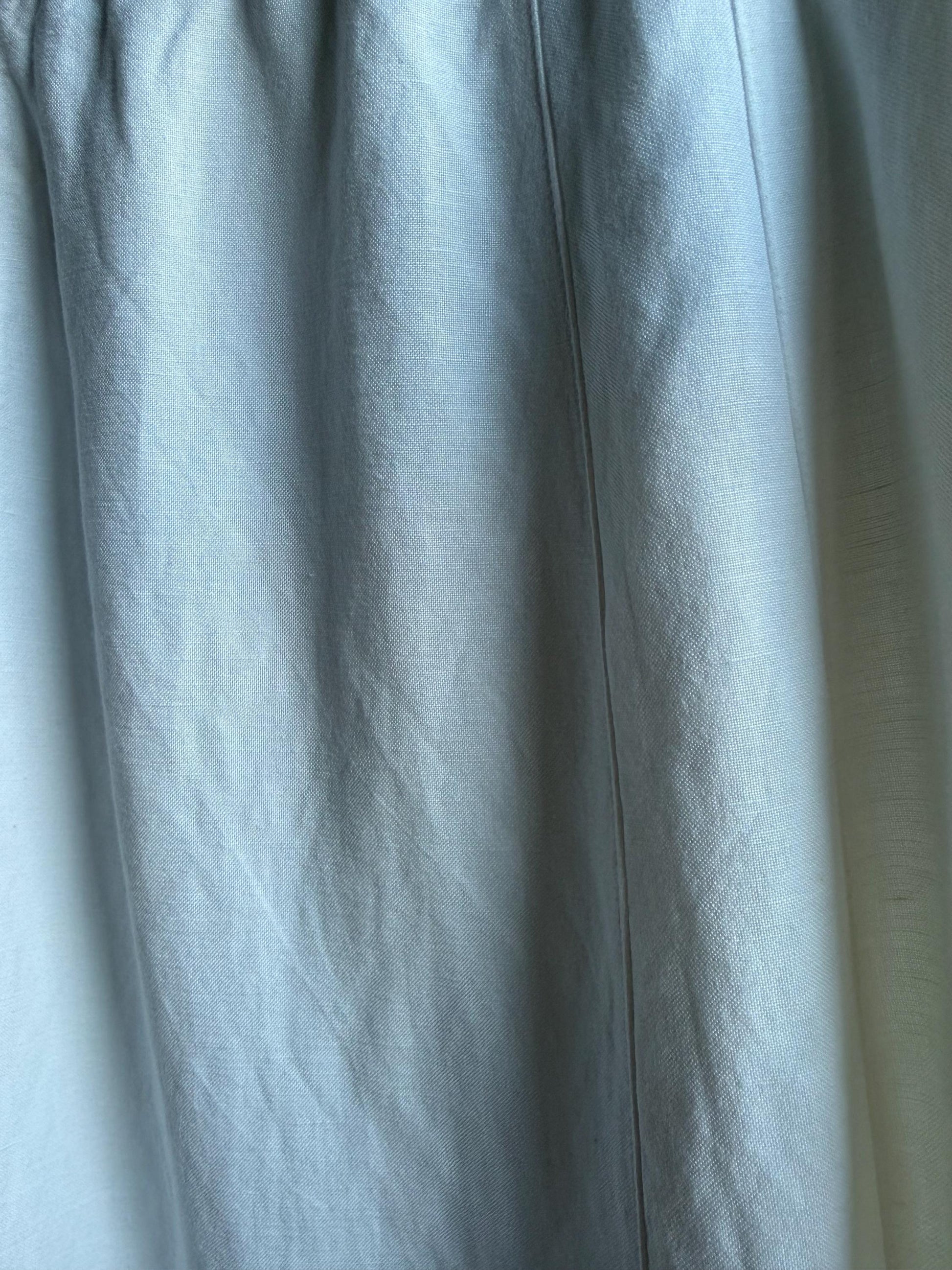 Cottagecore White Linen Blend Midi Skirt — additional view 12
