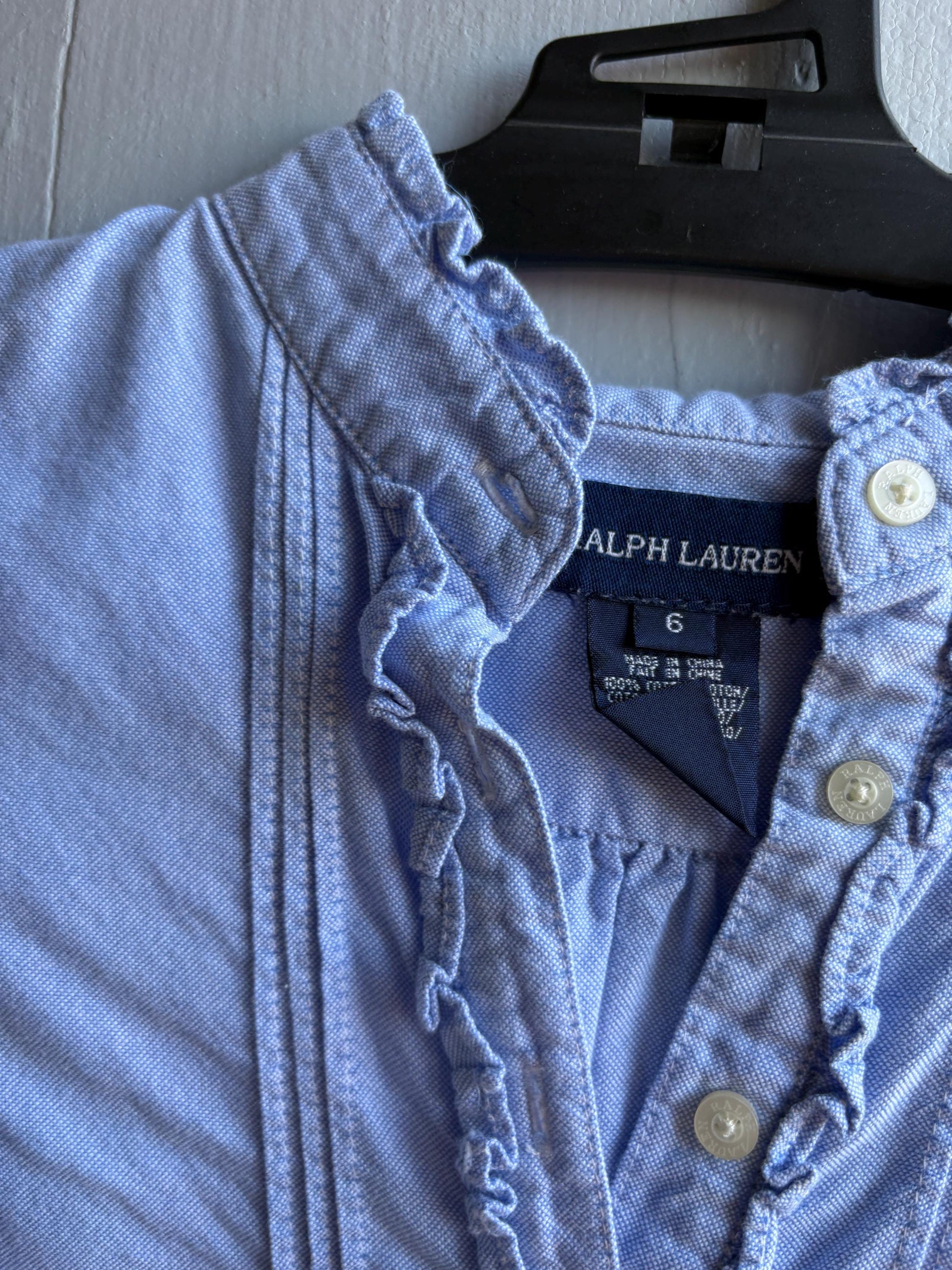 Ralph Lauren Light Blue Cotton Dress — additional view 8