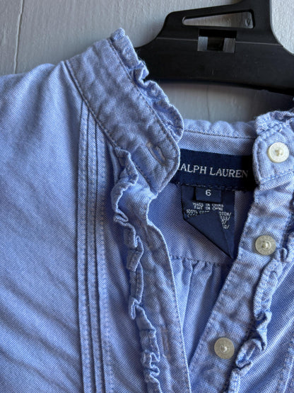 Ralph Lauren Light Blue Cotton Dress — additional view 8