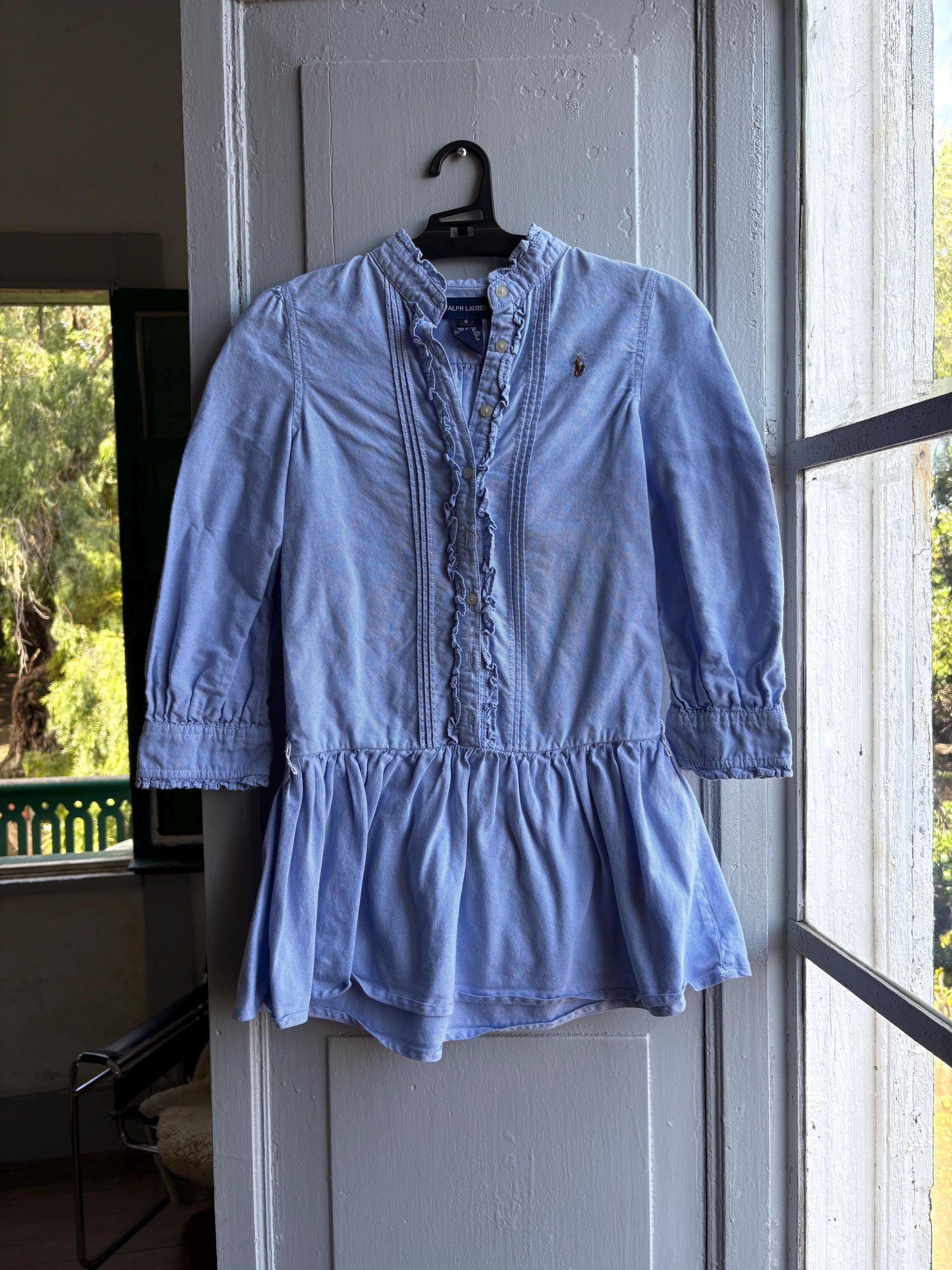 Ralph Lauren Light Blue Cotton Dress — additional view 10