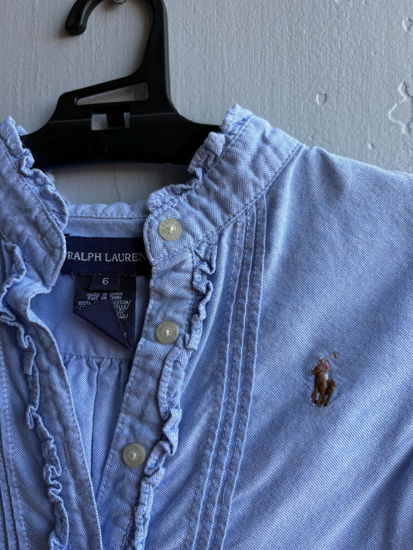 Ralph Lauren Light Blue Cotton Dress — additional view 11
