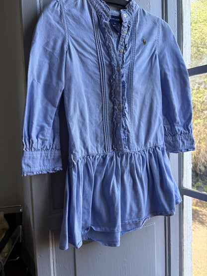 Ralph Lauren Light Blue Cotton Dress — additional view 12